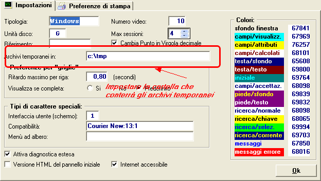 Preferenze del Posto di Lavoro