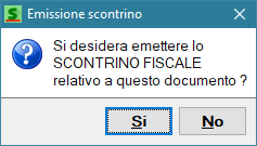 La richiesta di emissione in caso di variazione di un documento di magazzino già esistente.